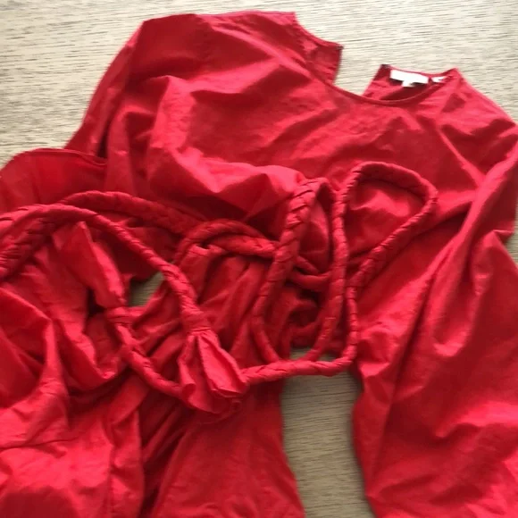 RHODE Elegant Red Women's Dress Size S - Picture 6 of 10